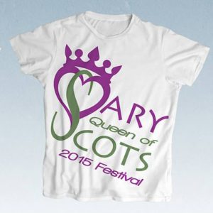 Mary Queen of Scots Festival logo design by Deborah Dey