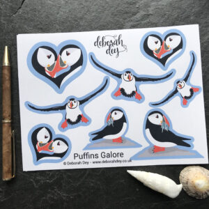 Puffins Galore Stickers